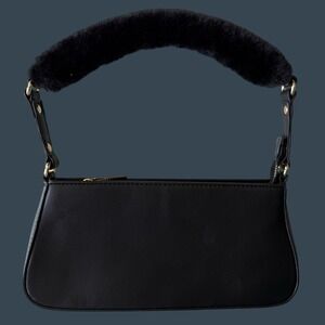 Mali + Lili Scarlett Faux Fur Baguette Bag